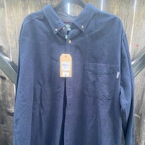 woolwich button down shirt xxL tall  blue navy perfect classic fit nwt